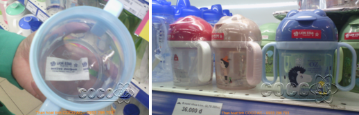 Dòng sản phẩm bình nước uống cho bé của Lion Star sử dụng túi than hoạt tính để khử mùi an toàn